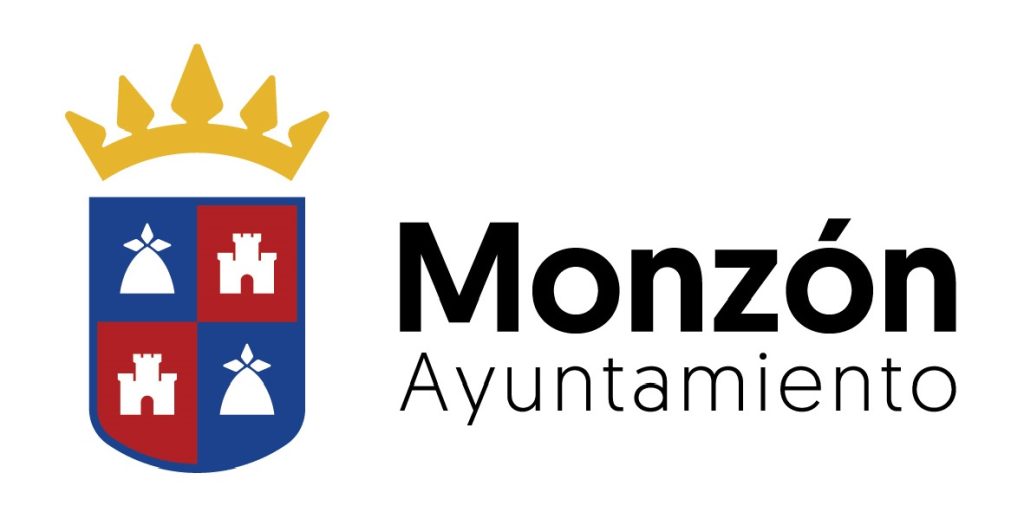 Logotipo del Ayuntamiento de Monzón (escudo y nombre)