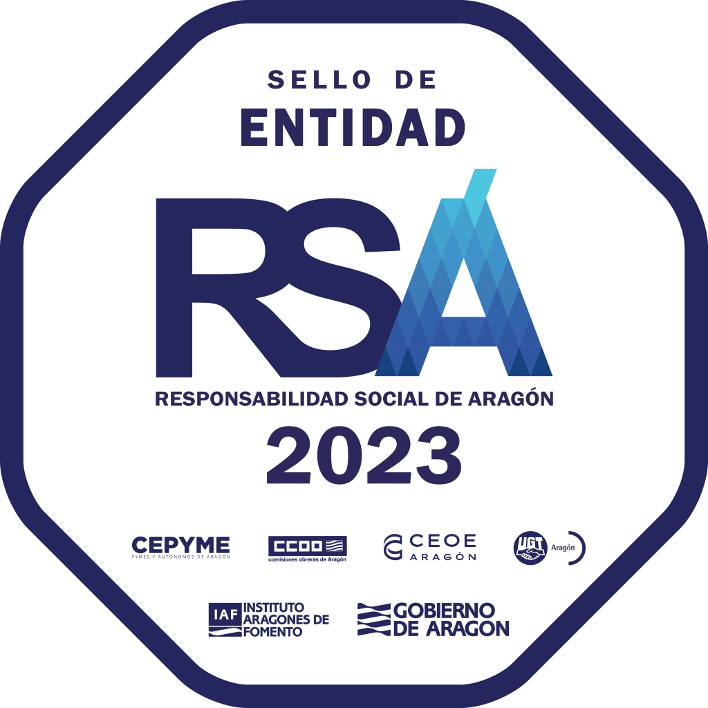 Imagen del sello de responsabilidad social de Aragón